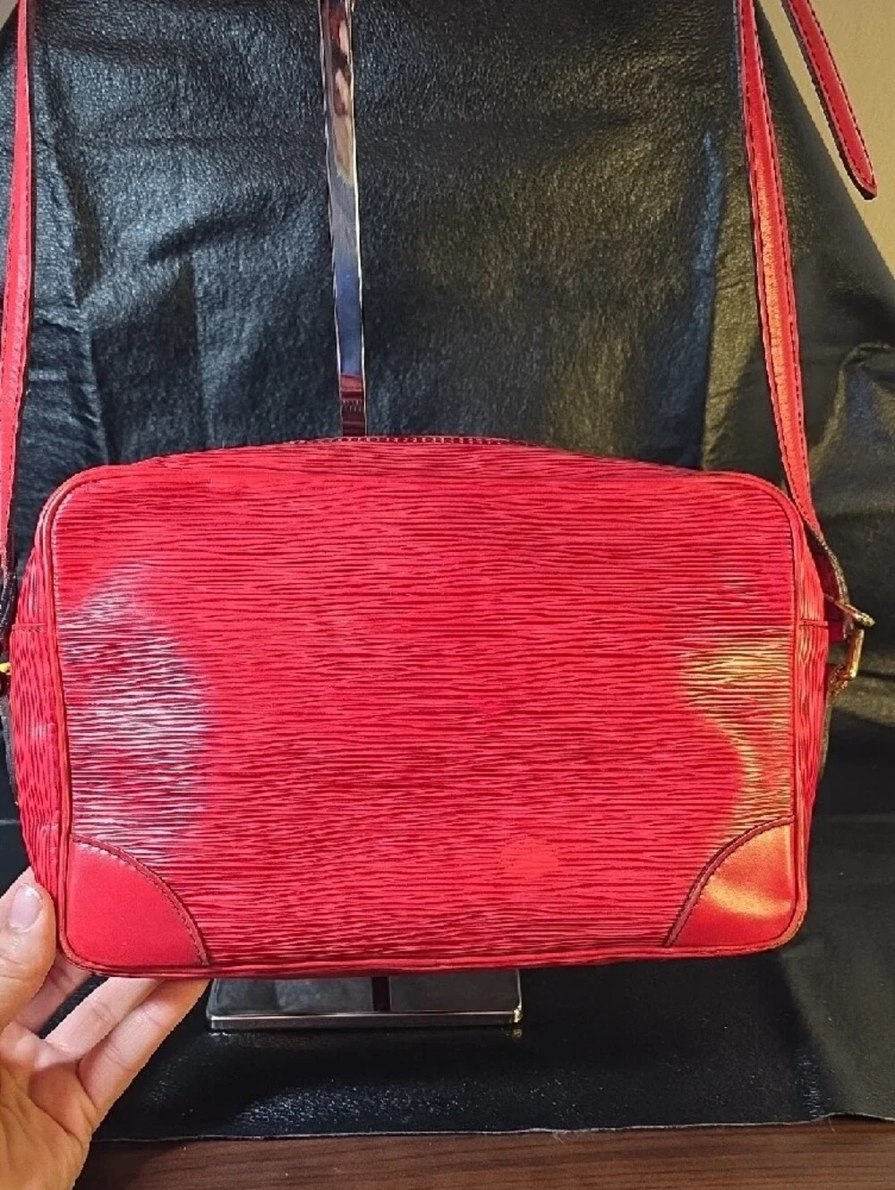 Vintage Louis Vuitton Red Epi Leather Crossbody